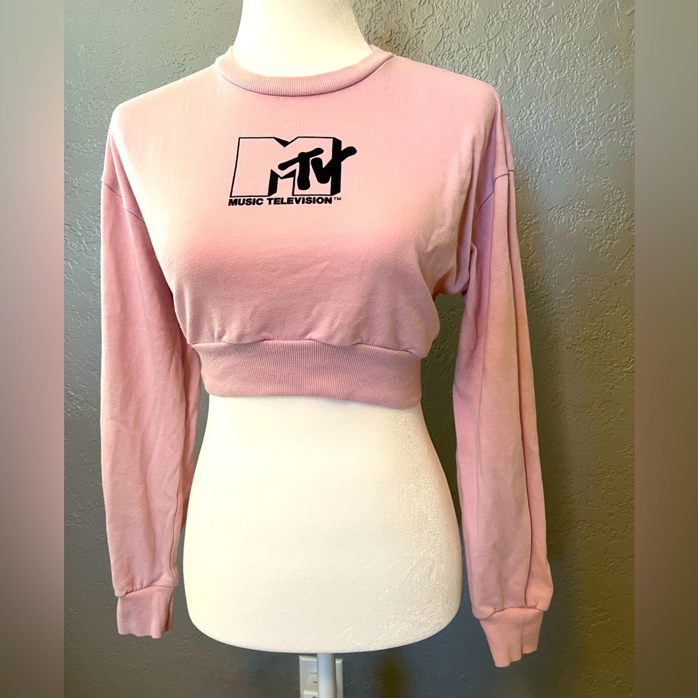 MTV crop top long sleeve